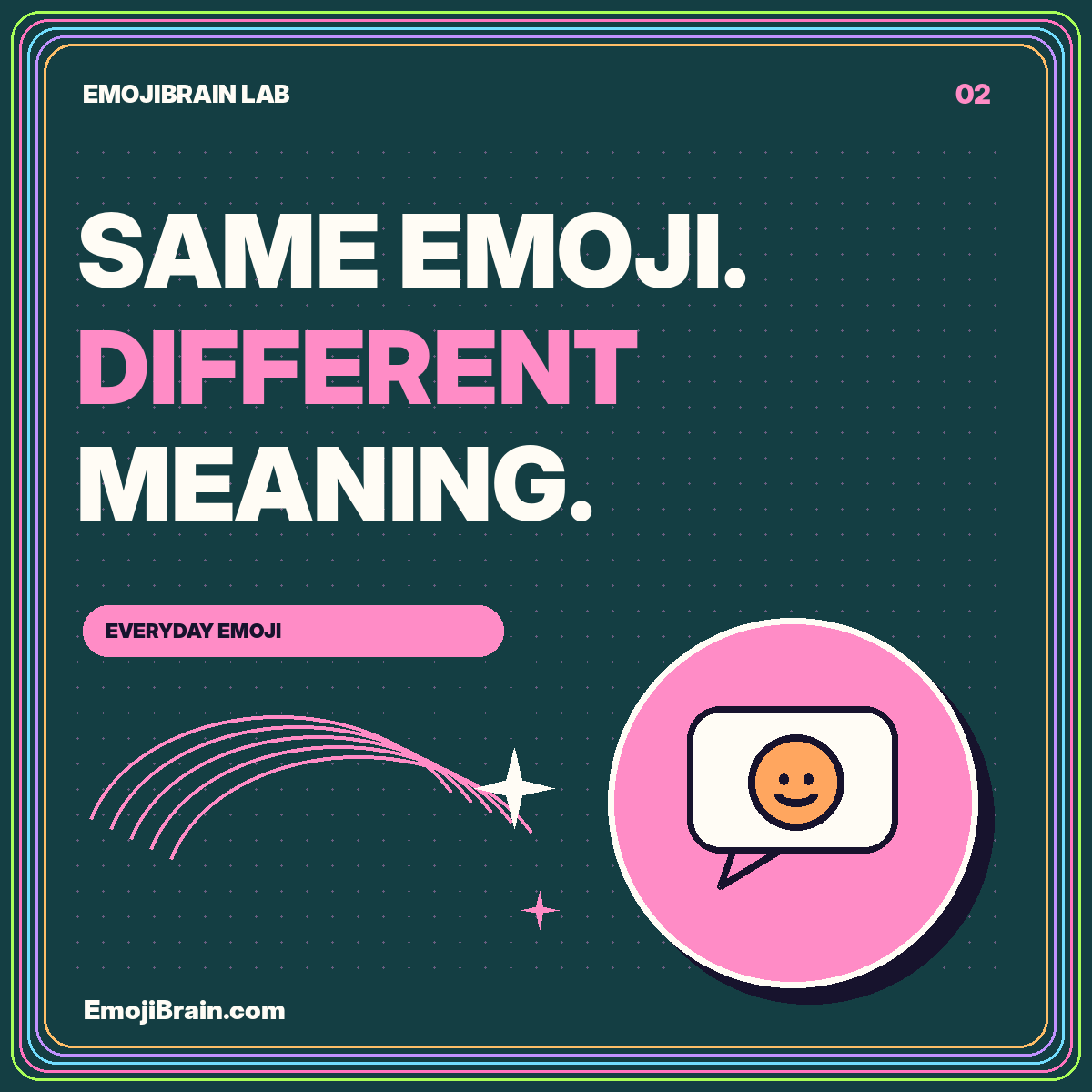 SAME EMOJI. DIFFERENT MEANING. — Everyday emoji